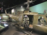 A display of a typical helicopter gunner in Vietnam war. A display of a typical helicopter gunner in Vietnam war.