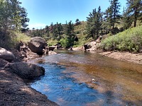 Crow Creek feeds the Crystal Reservoir here. Crow Creek feeds the Crystal Reservoir here.