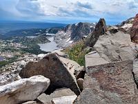 Snowy Range: ascent to Medicine Bow Peak. Snowy Range: ascent to Medicine Bow Peak.