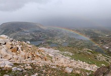 When you find yourself in a hailstorm on a mountain, a rainbow forms over the valley. When you find yourself in a hailstorm on a mountain, a rainbow forms over the valley.