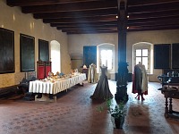 A medieval feast. A medieval feast.