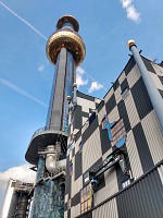 ...and a modern garbage incinerator. ...and a modern garbage incinerator.