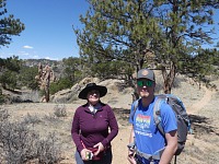 Carol & Tom on Granite Ridge. Carol & Tom on Granite Ridge.
