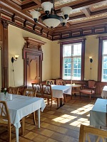 Mandal: historic Hald Hotel dining hall.