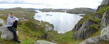 Borsteinvaten: one of many lakes on he high plateau.
