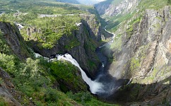 Vodopády Vøringsfossen + Tysvikjofossen