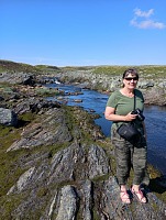 Hardangervidda, říčka Skulevikåna a Carol