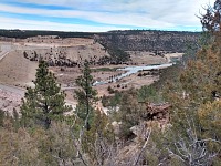 North Platte River under Glendo Dam. North Platte River under Glendo Dam.