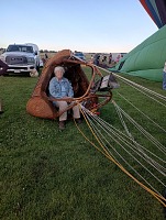 We had to give up flying and pack the balloons back in.