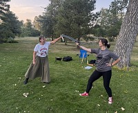 I got a fencing t-shirt for my skirt.