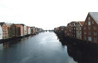 Trondheim - kanál a sýpky