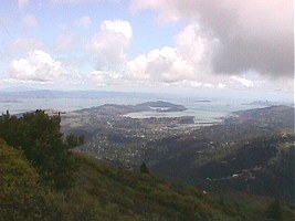 Marin County hills and bays Marin County hills and bays