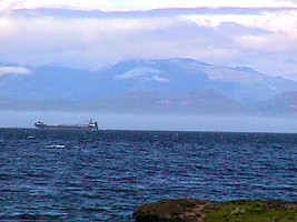 Vancouver Island, British Columbia, across San Juan de Fuca Strait